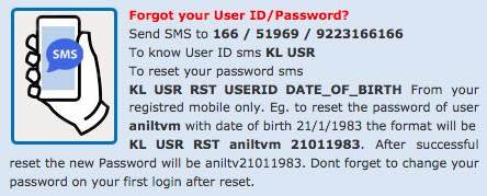 Reset KPSC Thulasi Login password